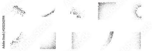 Abstract Particle Fragment Element Design. Easy To Edit. EPS 10