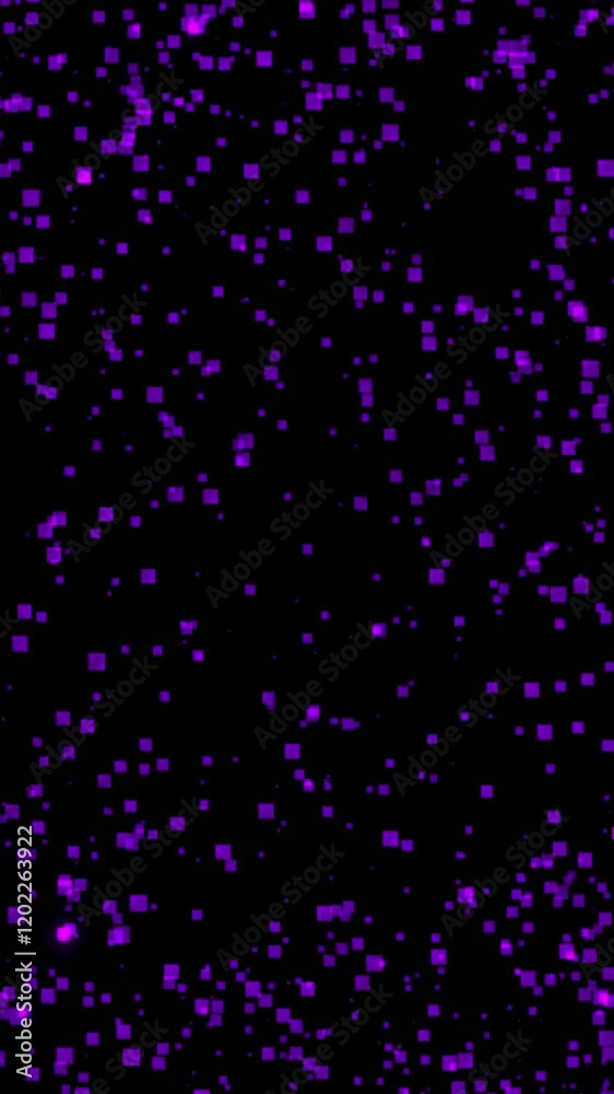 blue pixel Particles Motion Background