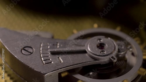 Wallpaper Mural Clockwork metal mechanical pocket watch. Time or work concept. Gears and cogs system, watch or clock mechanism Torontodigital.ca