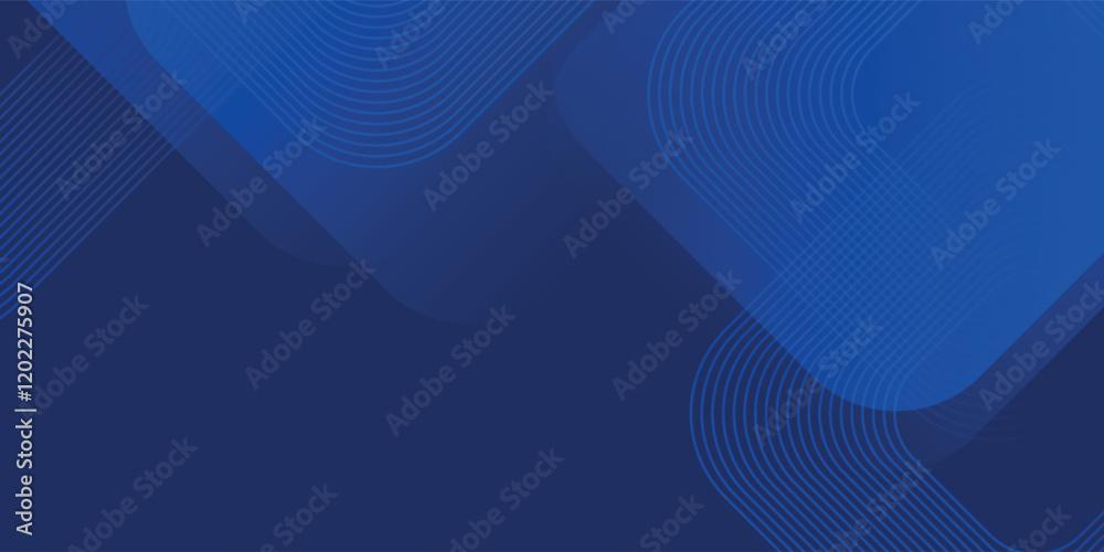 Abstract blue background. Modern simple blue geometric design. Minimal shapes. Suit for booklet, brochure, banner, poster, website, flyer, cover, corporate, backdrop. Vector illustration