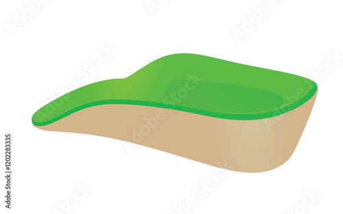 Foot high heel insole. vector illustration