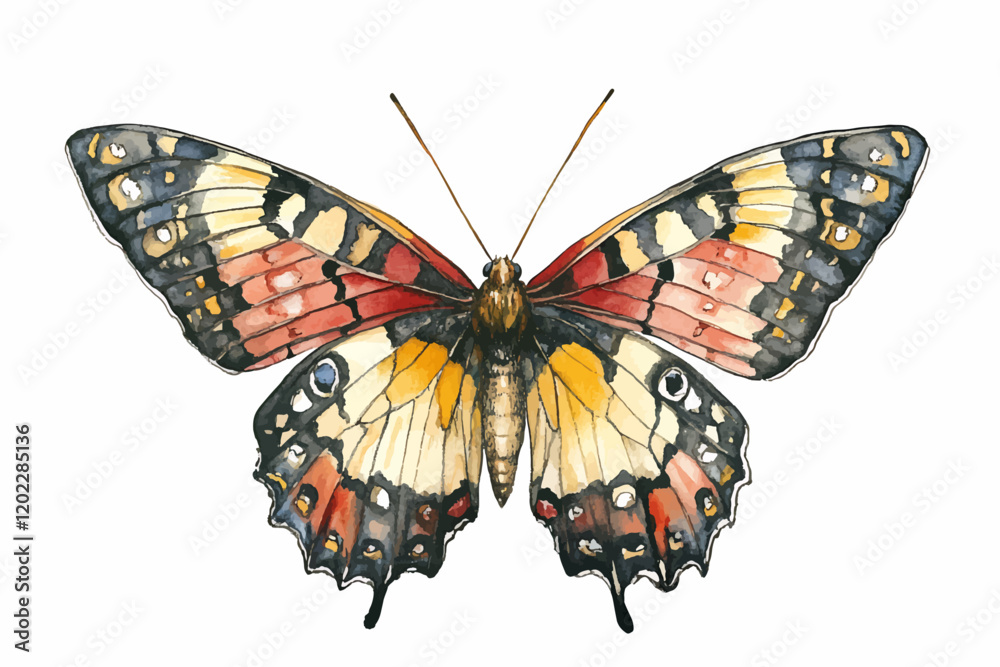 Obraz premium there is a butterfly that is sitting on a white surface