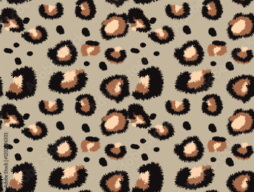 animal print leopard seamless pattern background