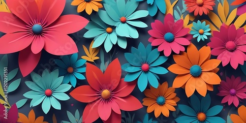 Colorful flower arrangement with many different colored flowers