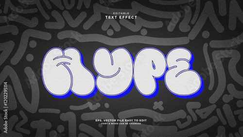 Hype 3d graffiti text effect