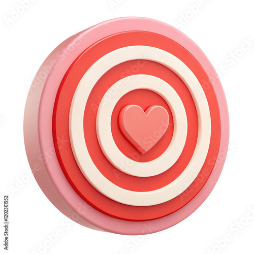 love target 3D Icon illustration. photo