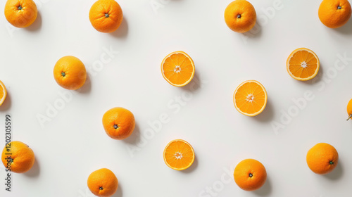 oranges isolated on white