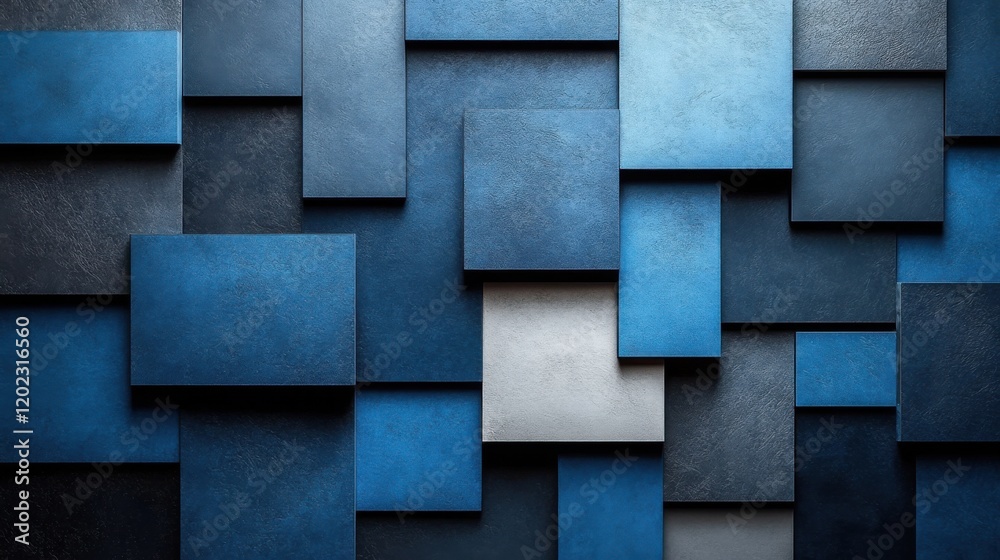 Photo of blue Background with Geometric Patterns and Shapes for Design, Featuring White Space in the Center for Text. Ideal for Banner Templates and Digital Projects. Minimalist Wallpaper. Photo of blue Background with Geometric Patterns and Shapes for Design, Featuring White Space in the Center for Text. Ideal for Banner Templates and Digital Projects. Minimalist Wallpaper.