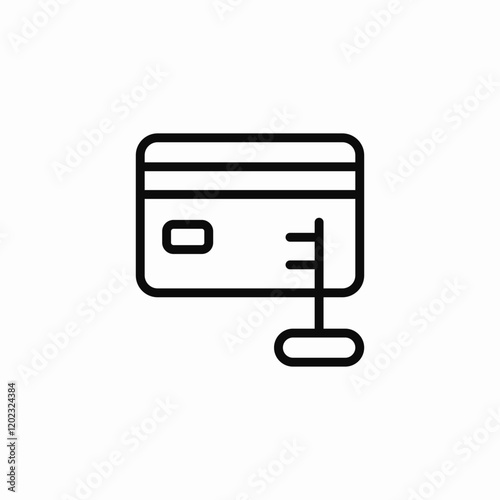 card lock icon sign vector