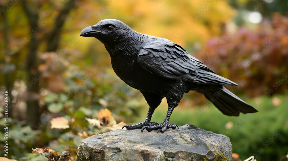 Fototapeta premium Black Crow Artwork Digital Art Aspect 16:9 