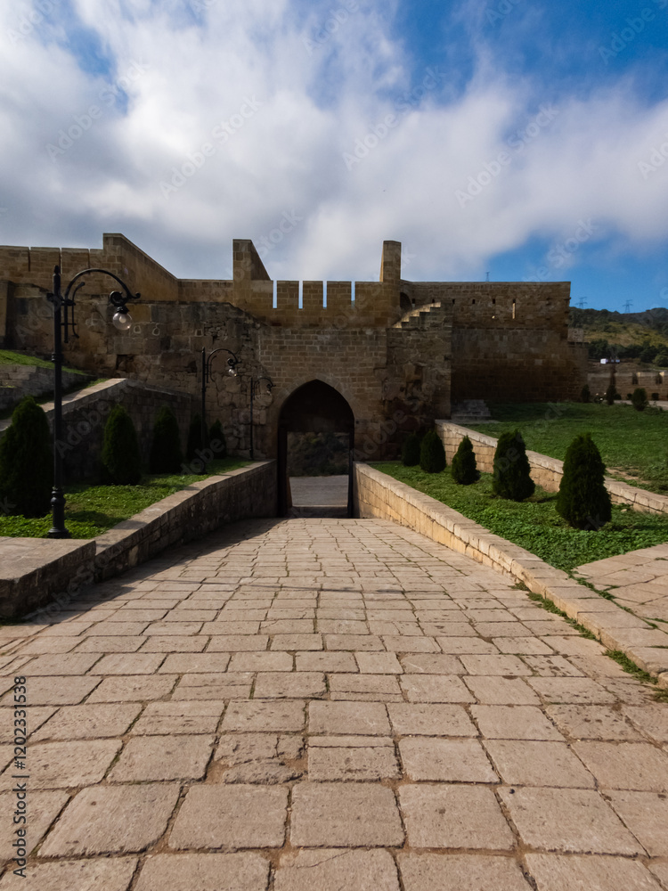 Obraz premium Derbent, Dagestan region, Russia, October 7, 2024 Naryn-Kala Fortress