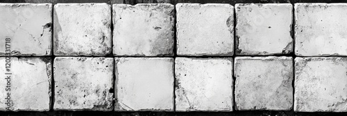 grainy concrete wall with square tiles, seamless texture background