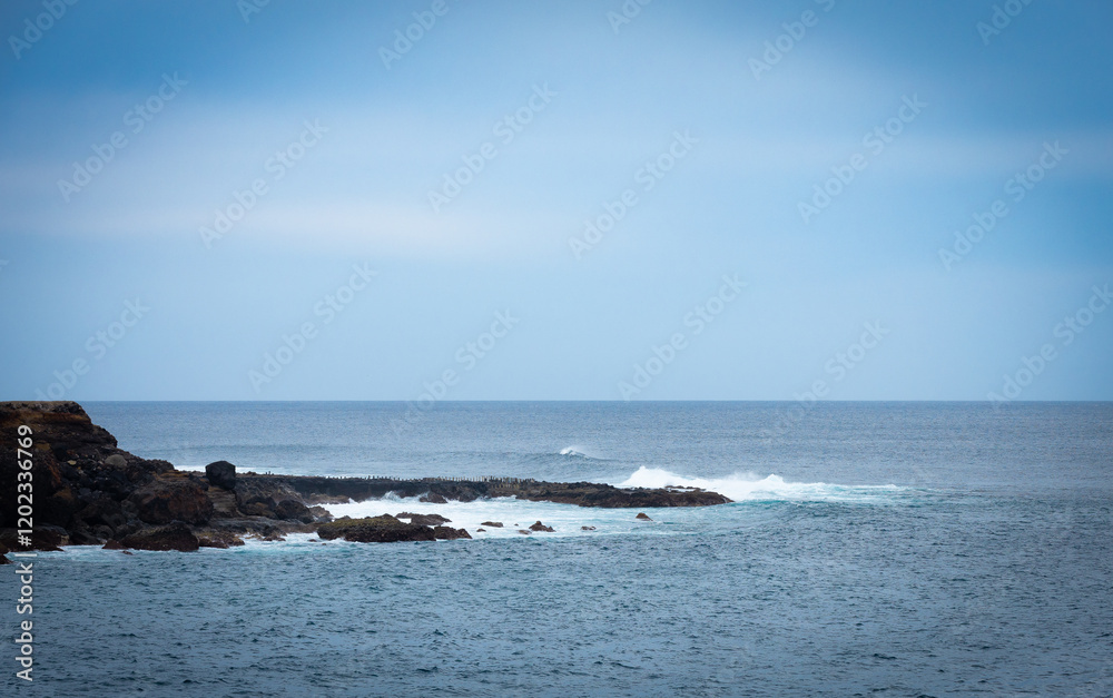 Küste Gran Canaria Spanien Wellen Wasser Küste Gran Canaria Spanien Wellen Wasser