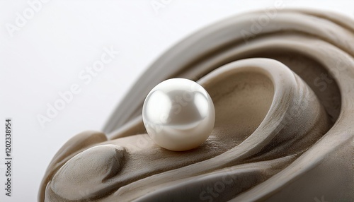 white pearl on white historical past