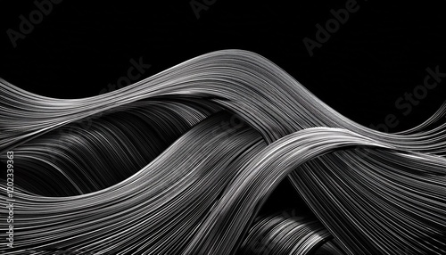 shifting wave like traces in black and white a dynamic heritage on your design
