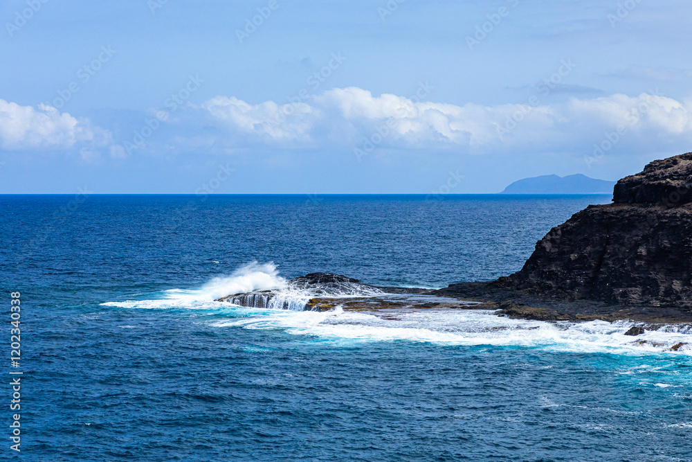 Gran Canaria Spanien Wasser Ozean Wellen Gran Canaria Spanien Wasser Ozean Wellen