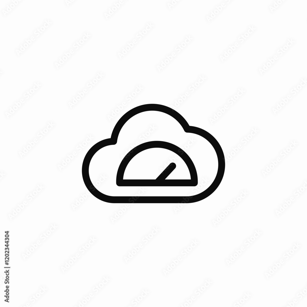 cloud testing icon sign vector cloud testing icon sign vector