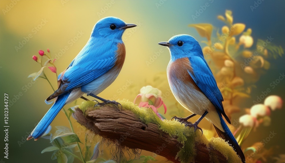 Fototapeta premium blue and yellow macaw