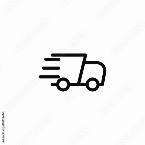 fast delivery icon sign vector