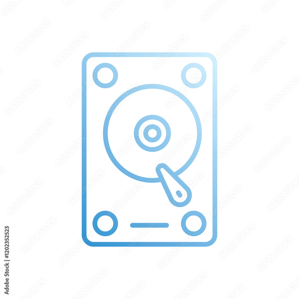 Hard Disk vector icon stock illustration Hard Disk vector icon stock illustration
