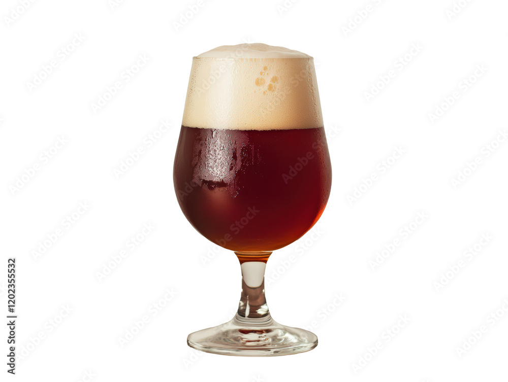 Isolated Glass of Dark Beer with Foam Isolated Glass of Dark Beer with Foam