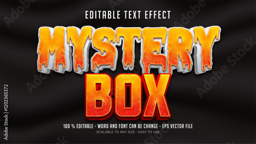 mystery box editable text effect