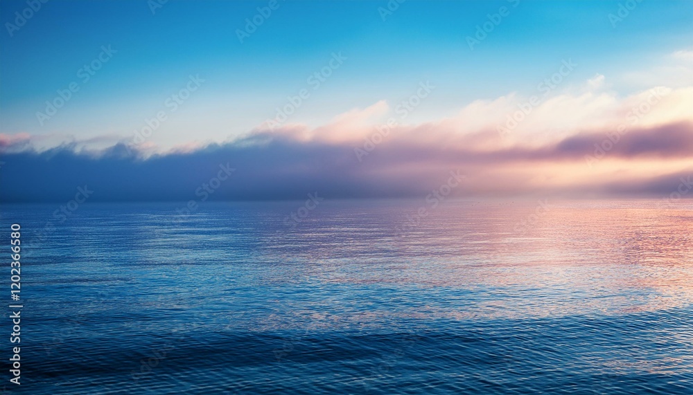 Obraz premium mist over a relaxed ocean mild reflections and tender tones 32k full ultra hd excessive decision
