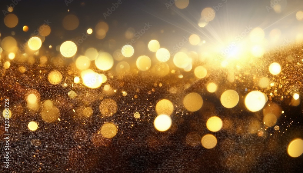 luxurious gold bokeh history with practical shine glare