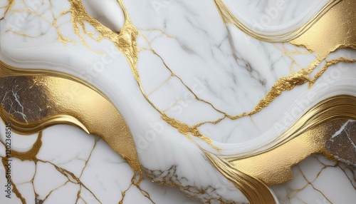 white and gold marble texture historical past layout on your creative design marble background generative ai