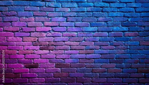 blue and purple gradient brick wall texture historical past