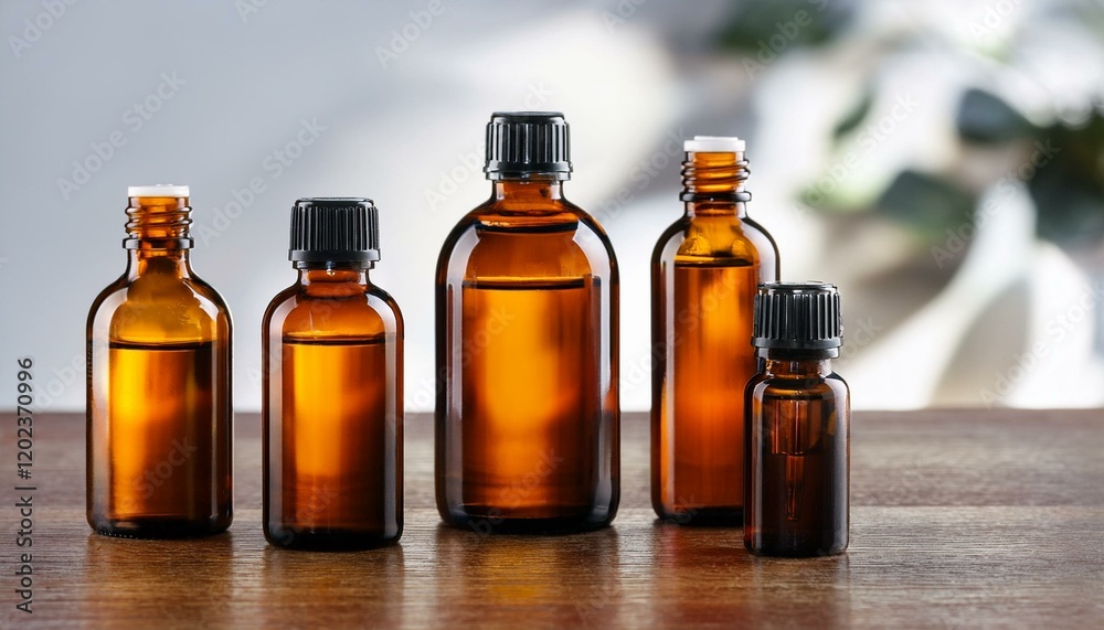 amber glass bottles mockup design amber glass bottles mockup design
