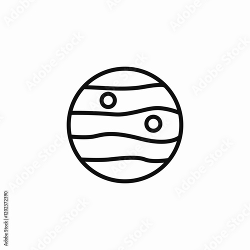 mercury planet icon sign vector