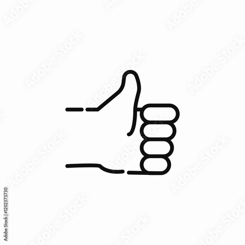 thumb up icon sign vector