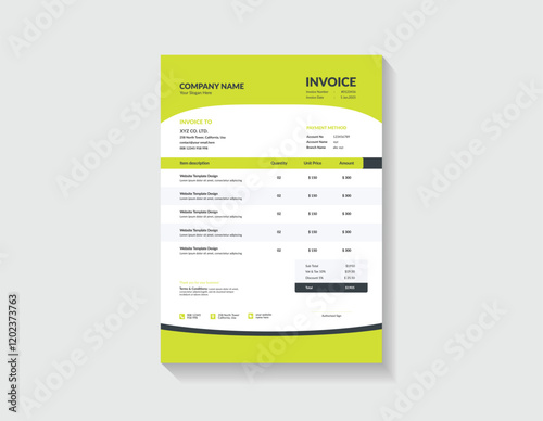 Elegant and Professional Invoice Format