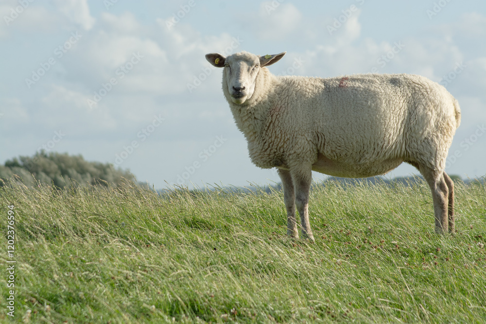 Schaf auf Weide Schaf auf Weide