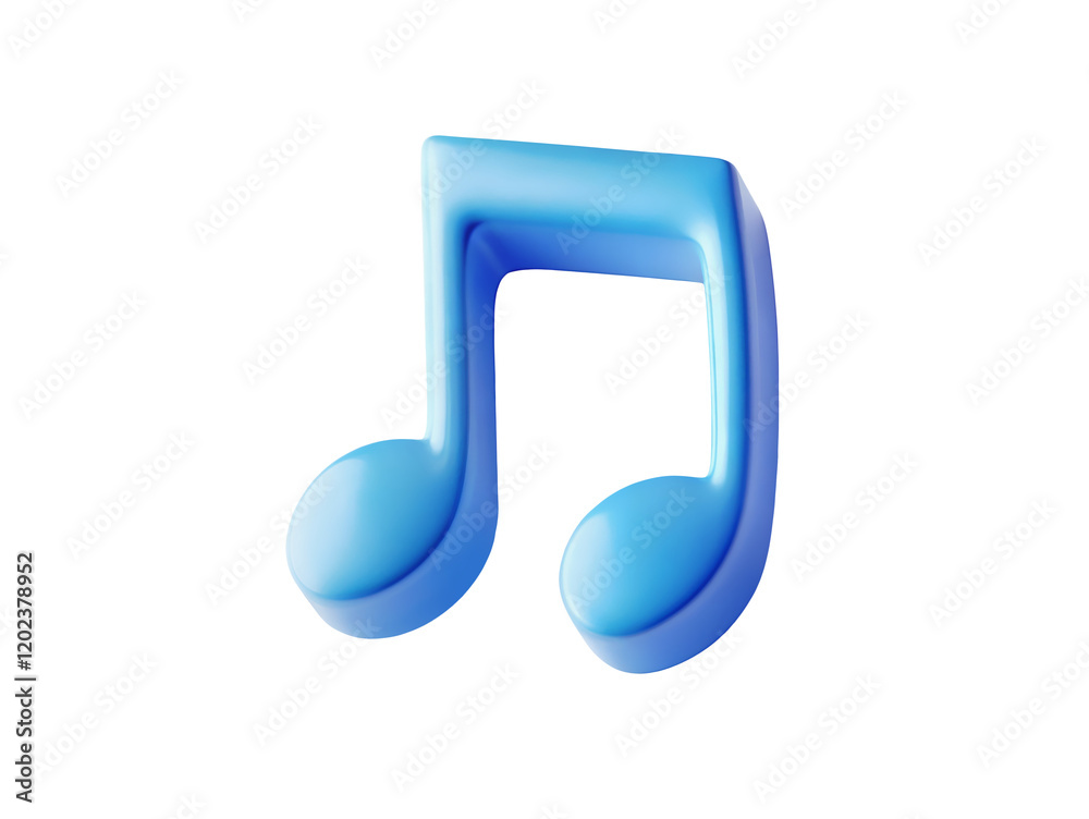 A shiny blue music note symbol, isolated over a transparent background. PNG cut-out
A shiny blue music note symbol, isolated over a transparent background. PNG cut-out