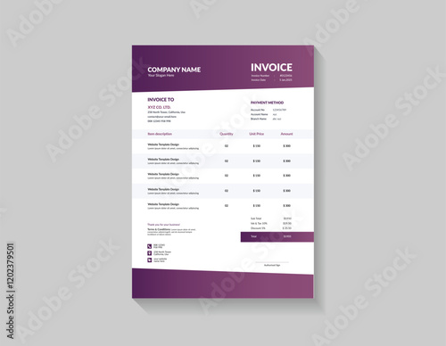 Professional Invoice Format for Companies