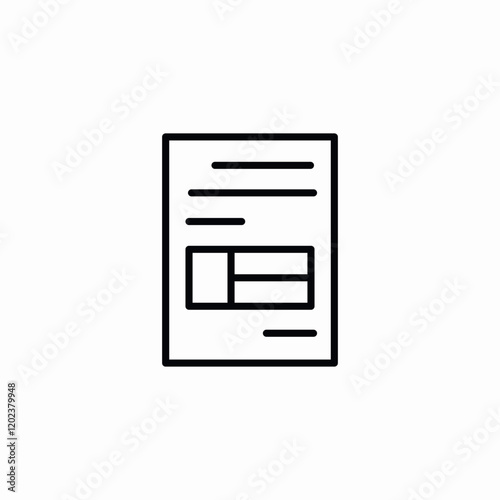 article text icon sign vector