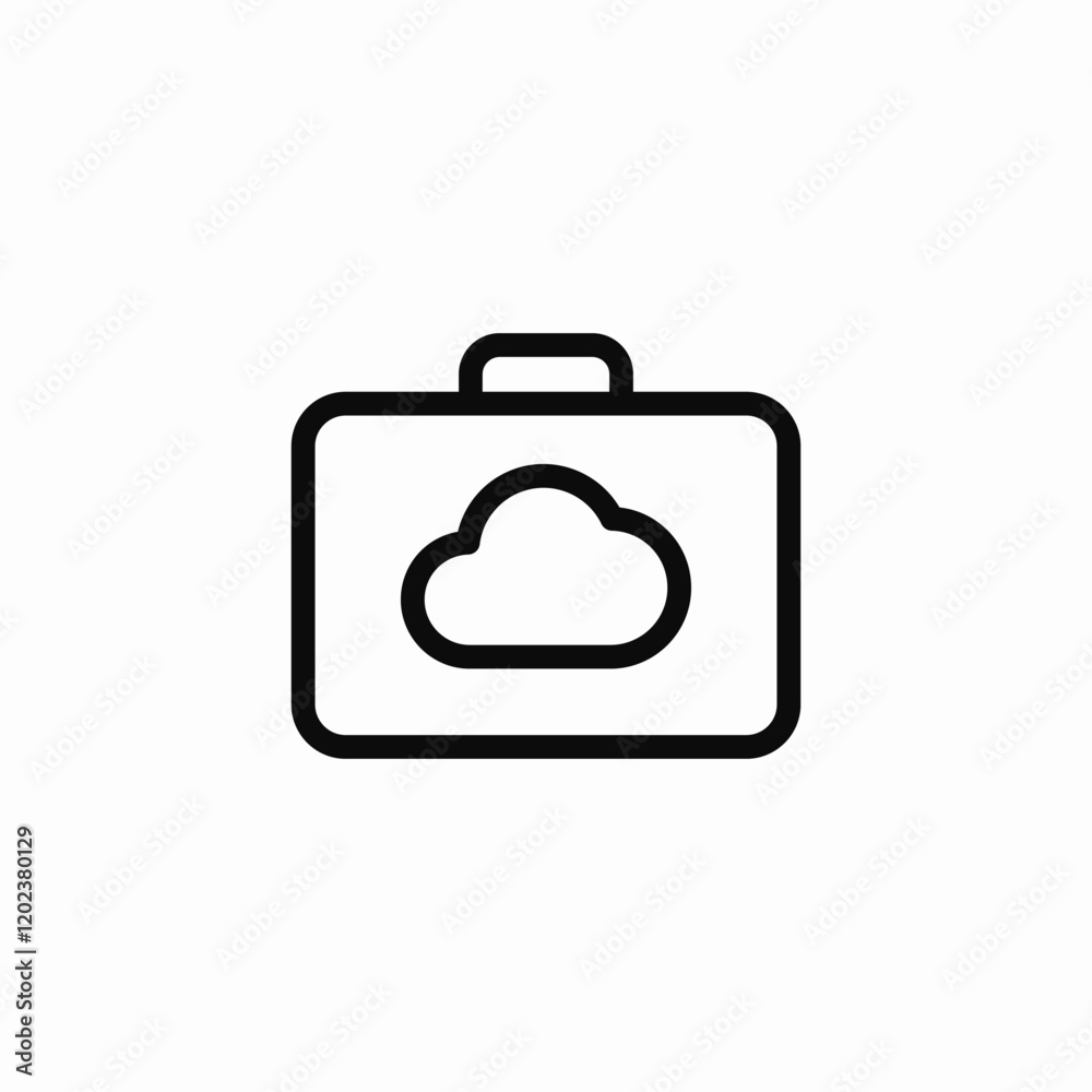 cloud computing tools icon sign vector cloud computing tools icon sign vector