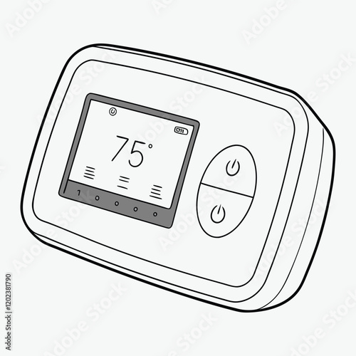 Minimal digital representation of a smart thermostat