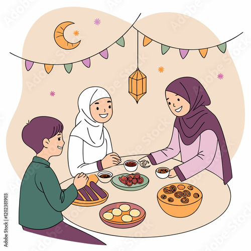 Iftar is the meal that Muslims eat to break their fast at sunset during the holy month of Ramadan. It is an important and cherished time for family, community, and reflection. The meal traditionally b