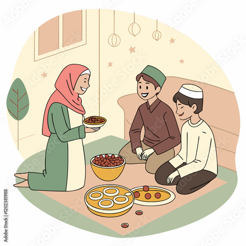 Iftar is the meal that Muslims eat to break their fast at sunset during the holy month of Ramadan. It is an important and cherished time for family, community, and reflection. The meal traditionally b