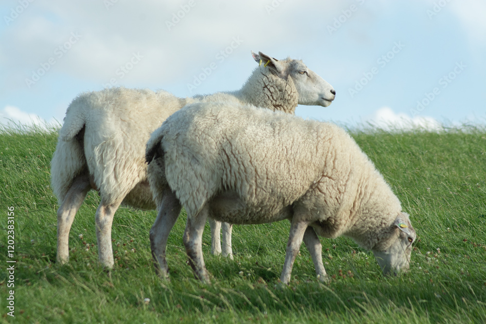 Schafe auf Weide Schafe auf Weide