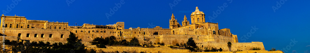Fototapeta premium the historic old capital of malta mdina panorama