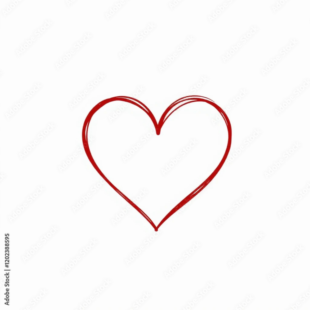 Hand drawn love heart shape isolated on white background. Graphic source for Valentine s Day.. Hand drawn love heart shape. Vector illustration. Hand drawn love heart shape isolated on white background. Graphic source for Valentine s Day.. Hand drawn love heart shape. Vector illustration.