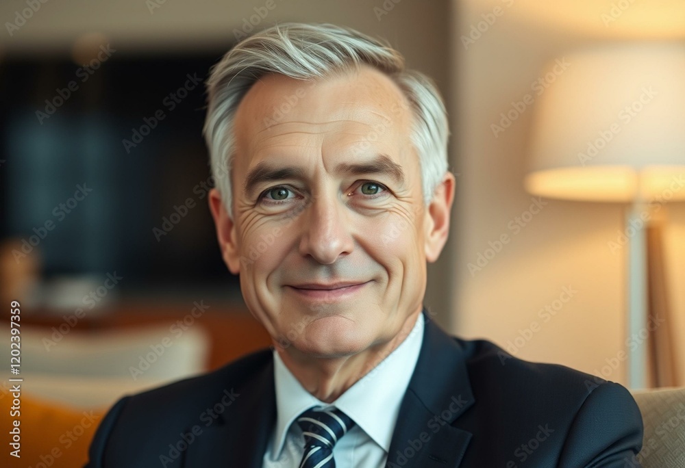 Naklejka premium Portrait of a wise and confident businessman