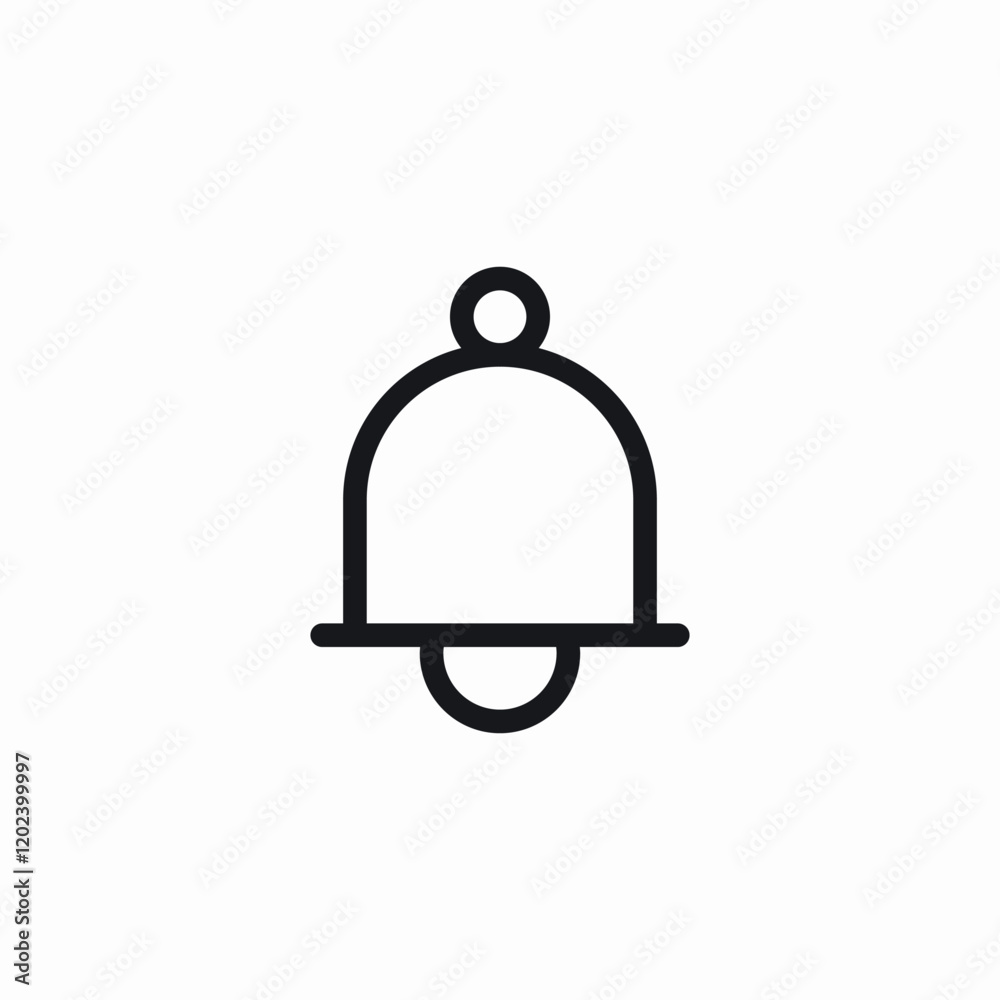 notification bell icon sign vector notification bell icon sign vector