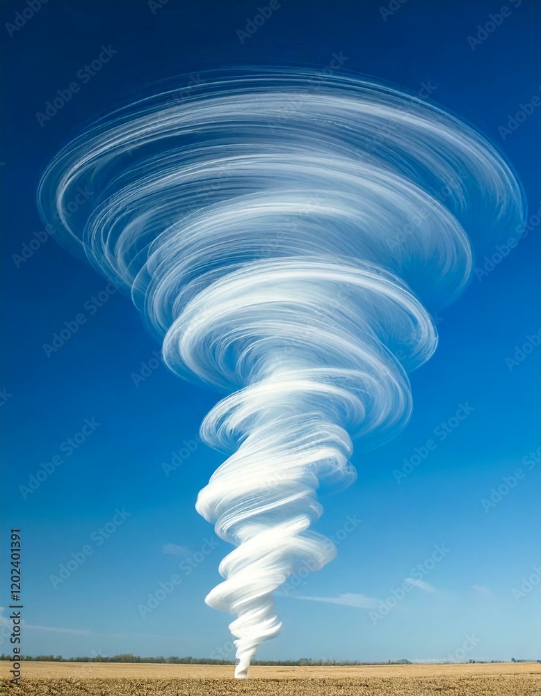 strange white smoke tornado