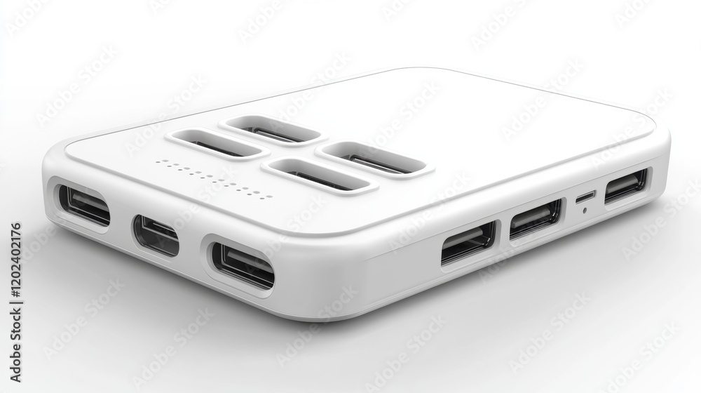 Modern Portable Power Bank with Multiple Charging Ports and Design Modern Portable Power Bank with Multiple Charging Ports and Design