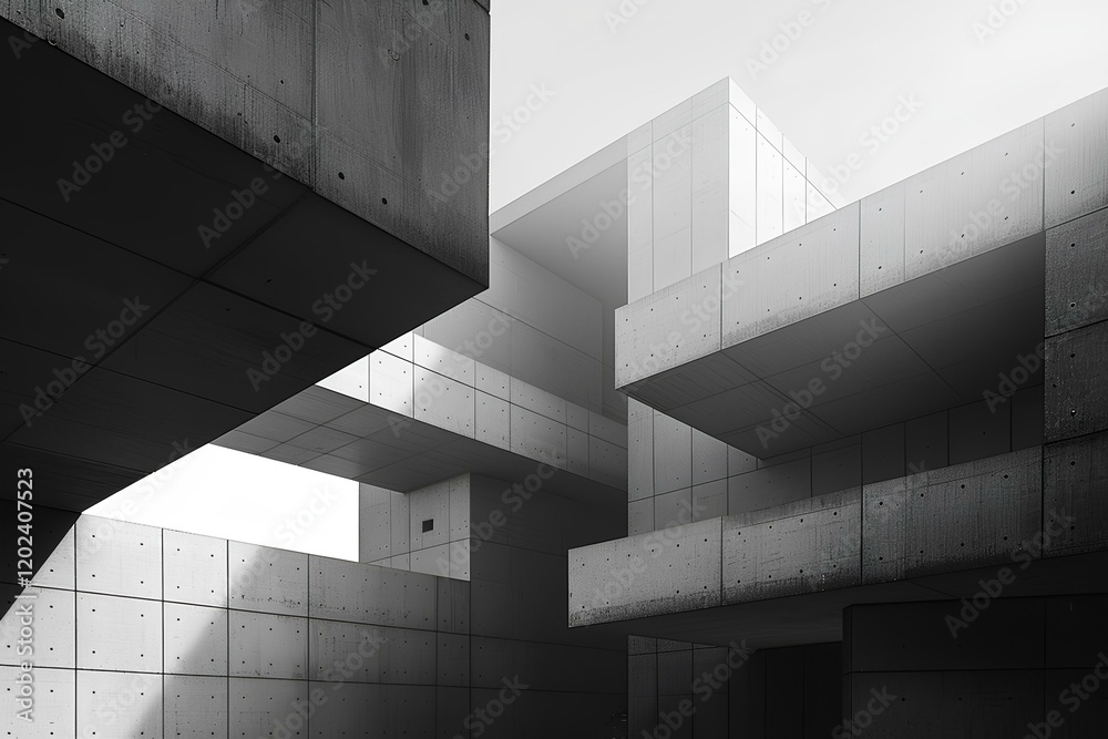 Obraz premium A black and white photo of a building